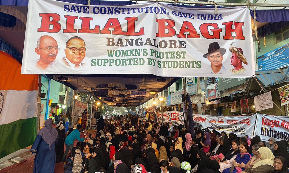 COVID19 Can’t Stop Us: Bilal Bagh Protests Still On In Bengaluru - THN News