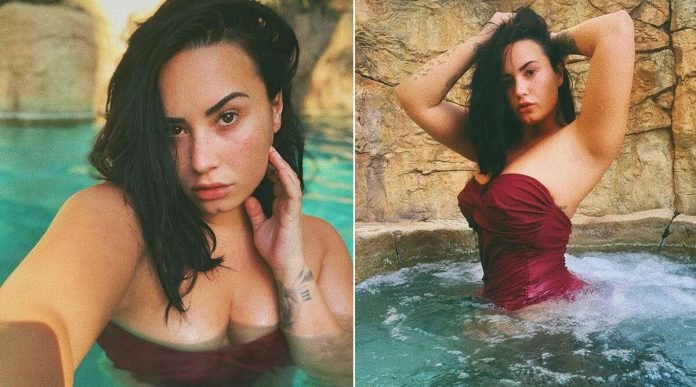 Demi Lovato's hot Pool Photoshoot